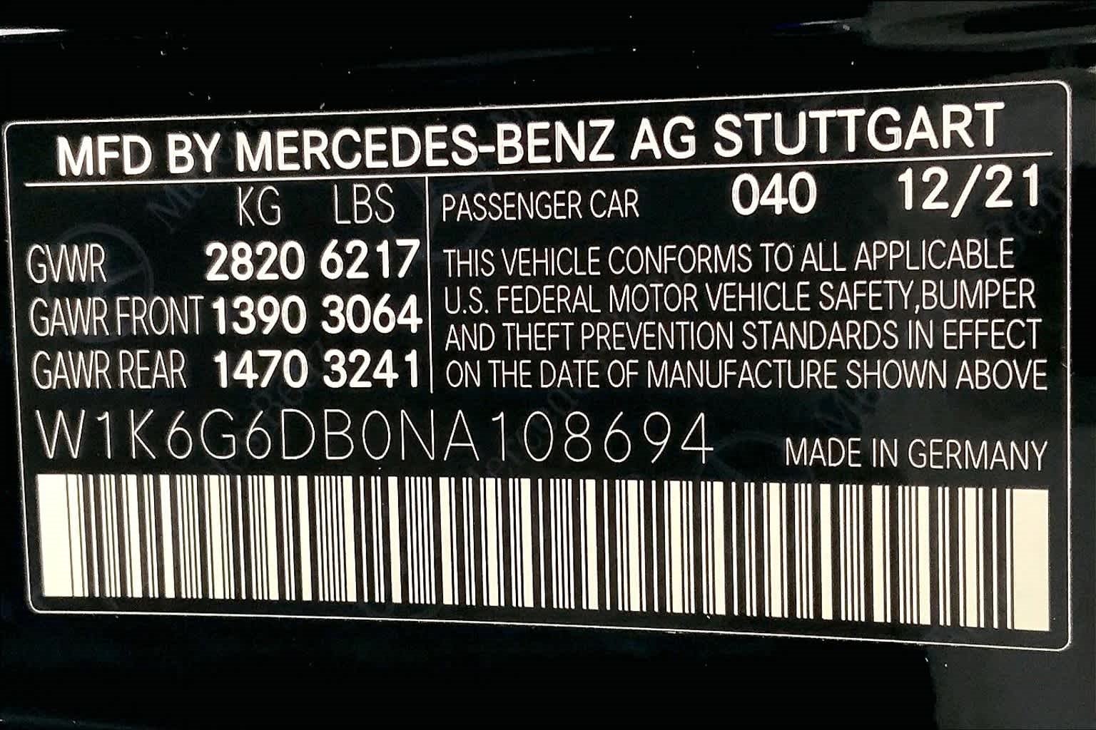 2022 Mercedes-Benz S-Class S 500